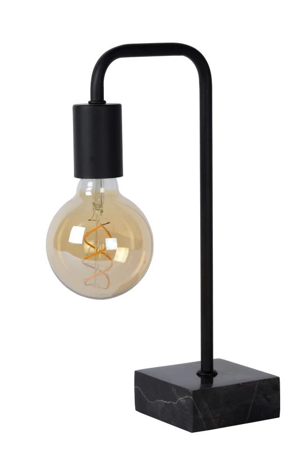Lucide LORIN - Lampe de table - 1xE27 - Noir - éteint
